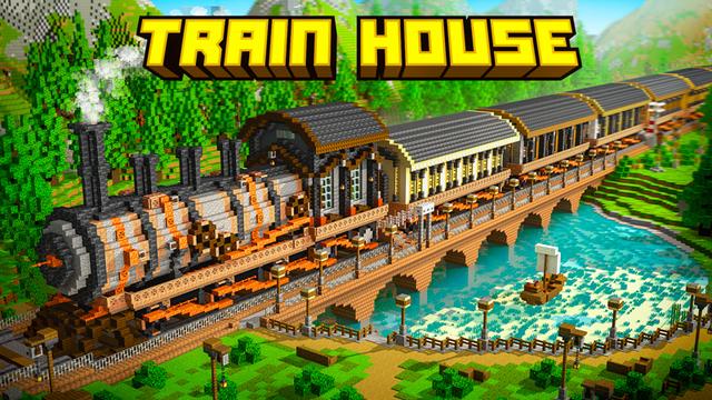 Thumbnail of the Minecraft Bedrock Marketplace product Train House created by The Craft Stars.