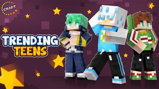Thumbnail of the Minecraft Bedrock Marketplace product Trending Teens created by The Craft Stars.