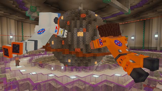 Screenshot of the Minecraft Bedrock Marketplace product UFO Station created by The Craft Stars.