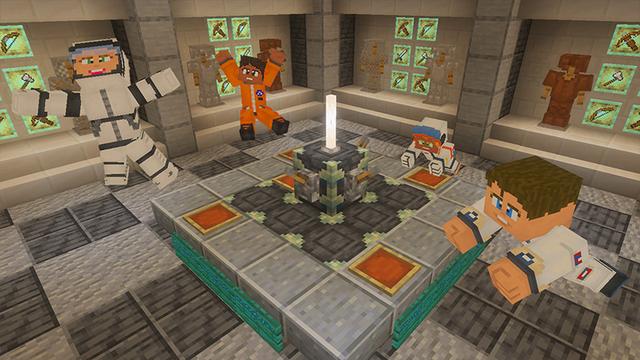 Screenshot of the Minecraft Bedrock Marketplace product UFO Station created by The Craft Stars.