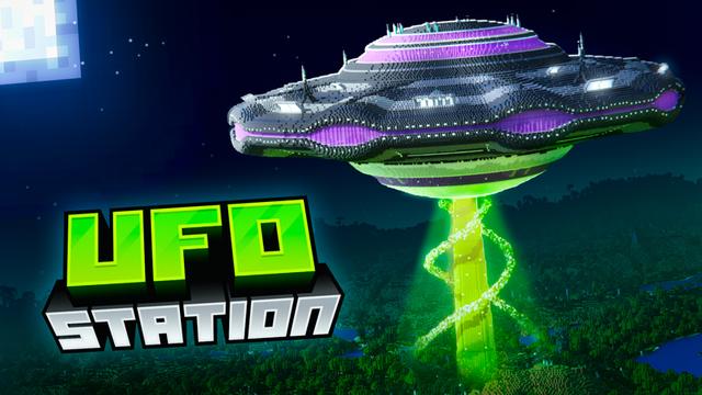 Thumbnail of the Minecraft Bedrock Marketplace product UFO Station created by The Craft Stars.