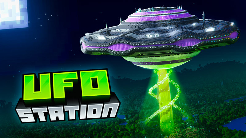Thumbnail of the Minecraft Bedrock Marketplace product UFO Station created by The Craft Stars.