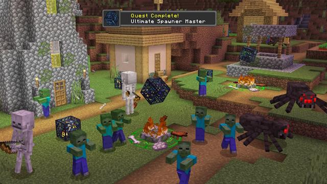 Screenshot of the Minecraft Bedrock Marketplace product Ultimate OP Spawners created by The Craft Stars.