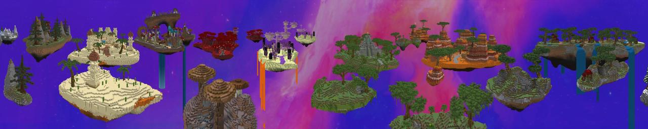 Panorama of the Minecraft Bedrock Marketplace product Ultimate Skyblock created by The Craft Stars.