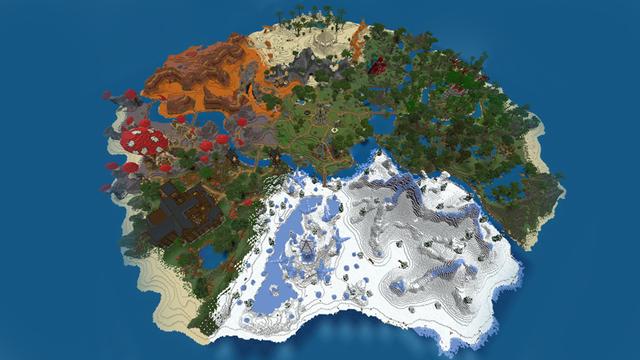 Screenshot of the Minecraft Bedrock Marketplace product Ultimate Survival Biomes created by The Craft Stars.
