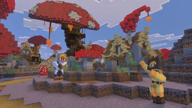Screenshot of the Minecraft Bedrock Marketplace product Ultimate Survival Biomes created by The Craft Stars.