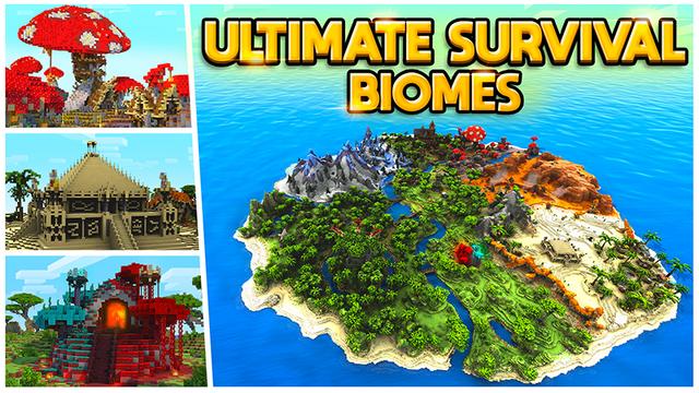 Thumbnail of the Minecraft Bedrock Marketplace product Ultimative Überlebensbiome created by The Craft Stars.