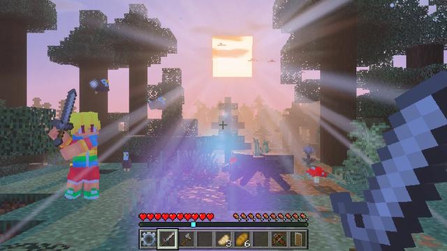 Screenshot of the Minecraft Bedrock Marketplace product Visual Effects Add-On created by The Craft Stars.