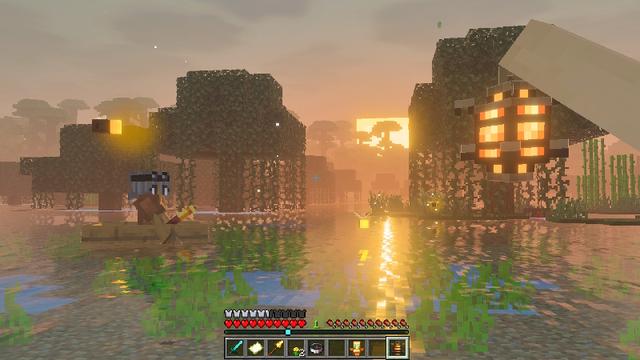 Screenshot of the Minecraft Bedrock Marketplace product Visual Effects Add-On created by The Craft Stars.