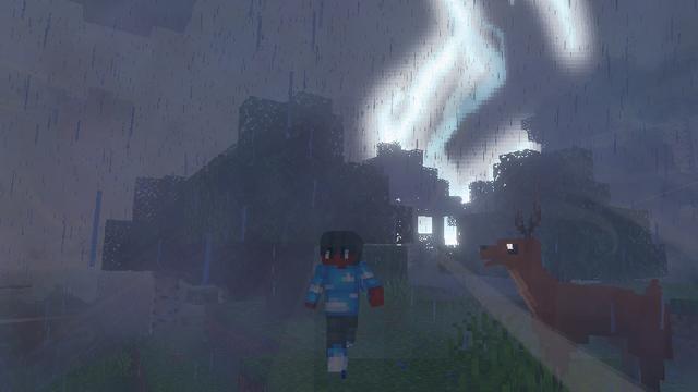 Screenshot of the Minecraft Bedrock Marketplace product Visual Effects Add-On created by The Craft Stars.