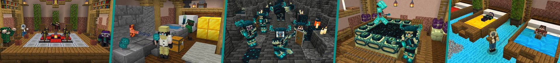 Panorama of the Minecraft Bedrock Marketplace product Warden Base created by The Craft Stars.