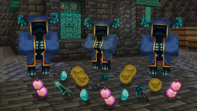 Screenshot of the Minecraft Bedrock Marketplace product Warden OP Traders created by The Craft Stars.