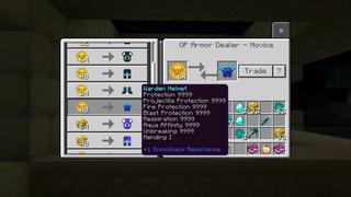 Screenshot of the Minecraft Bedrock Marketplace product Warden OP Traders created by The Craft Stars.
