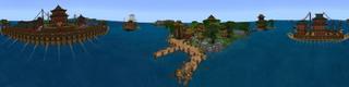Panorama of the Minecraft Bedrock Marketplace product Warship Empire - Battle Fleet created by The Craft Stars.