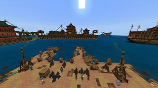 Screenshot of the Minecraft Bedrock Marketplace product Warship Empire - Battle Fleet created by The Craft Stars.