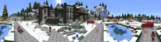 Panorama of the Minecraft Bedrock Marketplace product Winter Mansion created by The Craft Stars.