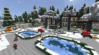Screenshot of the Minecraft Bedrock Marketplace product Winter Mansion created by The Craft Stars.