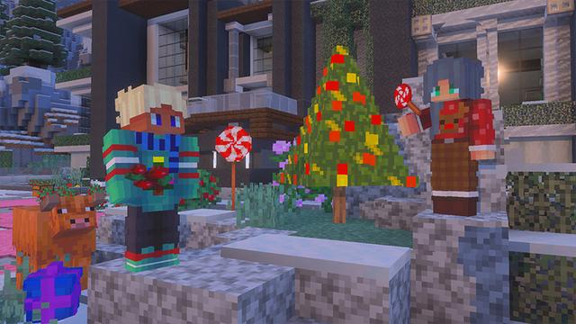 Screenshot of the Minecraft Bedrock Marketplace product Winter Mansion created by The Craft Stars.