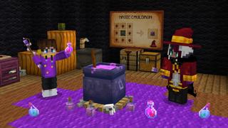 Screenshot of the Minecraft Bedrock Marketplace product Witch Expansion+ created by The Craft Stars.