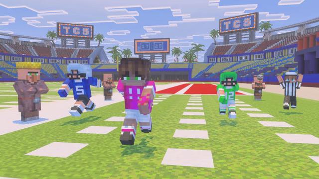Screenshot of the Minecraft Bedrock Marketplace product World's Biggest Stadium created by The Craft Stars.