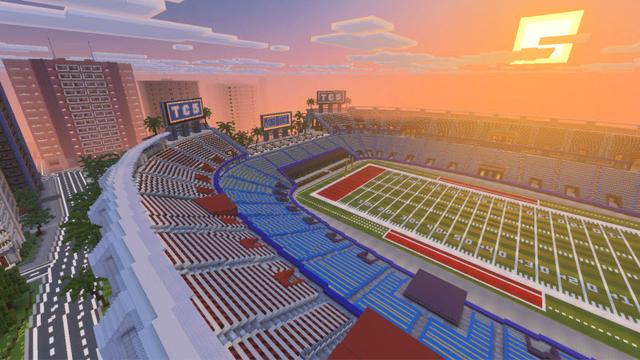 Screenshot of the Minecraft Bedrock Marketplace product World's Biggest Stadium created by The Craft Stars.