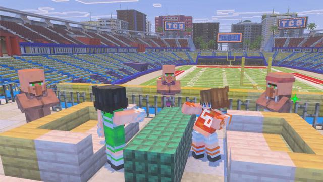 Screenshot of the Minecraft Bedrock Marketplace product World's Biggest Stadium created by The Craft Stars.