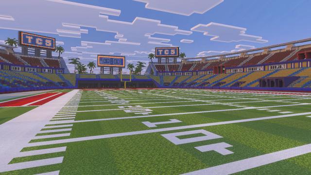 Screenshot of the Minecraft Bedrock Marketplace product World's Biggest Stadium created by The Craft Stars.