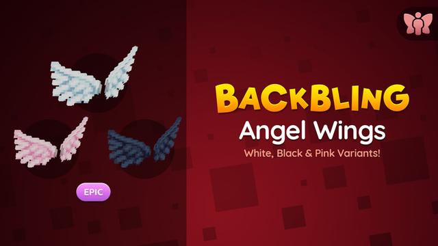 Thumbnail of the Minecraft Bedrock Marketplace product Angel Wings Back Bling created by The Hive.