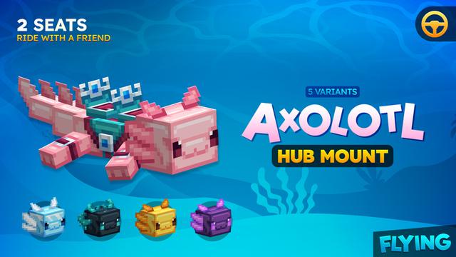 Thumbnail of the Minecraft Bedrock Marketplace product Axolotl Hub Mount created by The Hive.