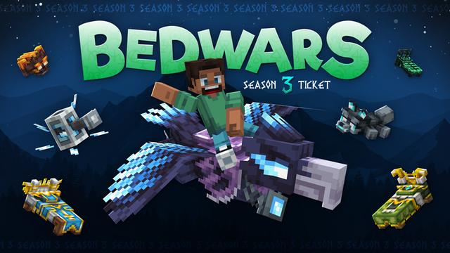 Thumbnail of the Minecraft Bedrock Marketplace product BedWars Season 3 Ticket created by The Hive.