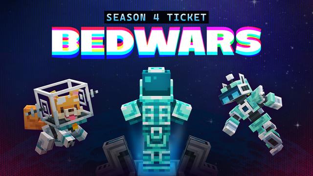 Thumbnail of the Minecraft Bedrock Marketplace product BedWars Season 4 Ticket created by The Hive.