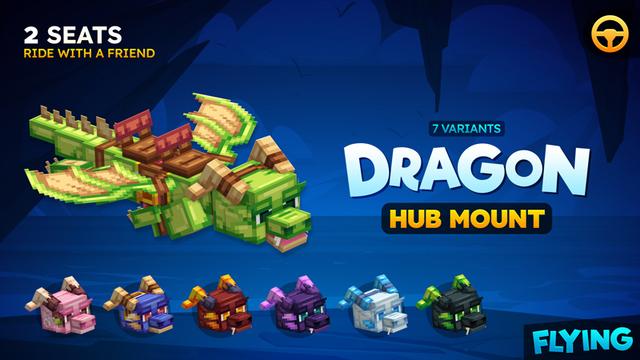 Thumbnail of the Minecraft Bedrock Marketplace product Dragon Hub Mount created by The Hive.