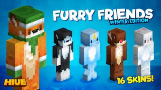 Thumbnail of the Minecraft Bedrock Marketplace product Furry Friends: Winter Edition created by The Hive.
