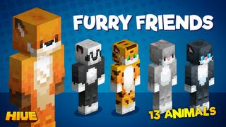 Thumbnail of the Minecraft Bedrock Marketplace product Furry Friends created by The Hive.