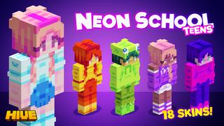 Thumbnail of the Minecraft Bedrock Marketplace product Neon School Teens created by The Hive.