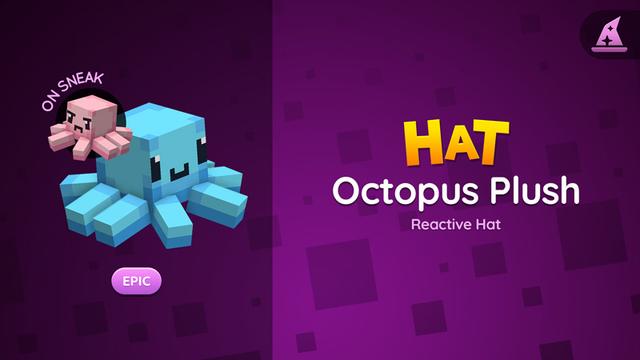 Thumbnail of the Minecraft Bedrock Marketplace product Octopus Plush Hat created by The Hive.