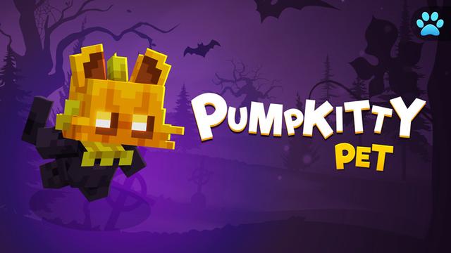 Thumbnail of the Minecraft Bedrock Marketplace product Pumpkitty Pet created by The Hive.
