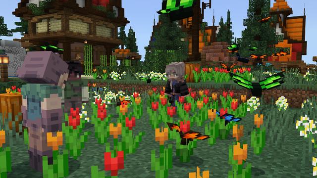 Screenshot of the Minecraft Bedrock Marketplace product Survival Plus: Forest Animals created by The Hive.