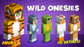 Thumbnail of the Minecraft Bedrock Marketplace product Wild Onesies created by The Hive.