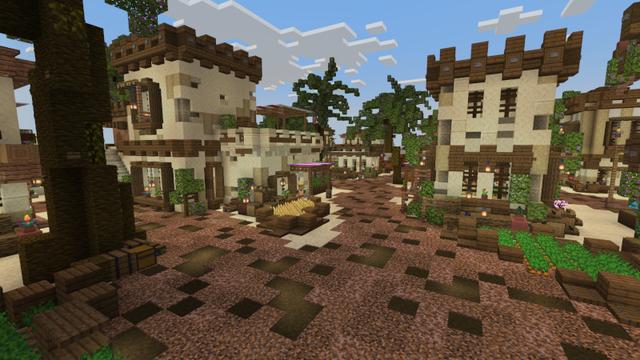 Screenshot of the Minecraft Bedrock Marketplace product Ancient Pyramid City created by The Lucky Petals.