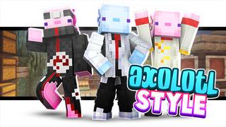 Thumbnail of the Minecraft Bedrock Marketplace product Axolotl Style created by The Lucky Petals.