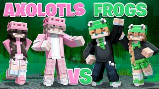Thumbnail of the Minecraft Bedrock Marketplace product Axolotls VS Frogs created by The Lucky Petals.