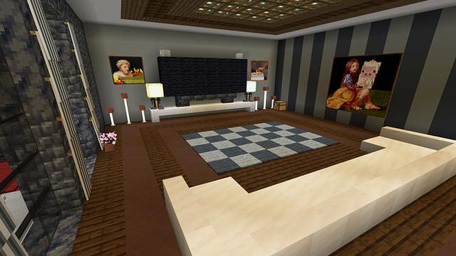 Screenshot of the Minecraft Bedrock Marketplace product Billionaire Mansion Life created by The Lucky Petals.