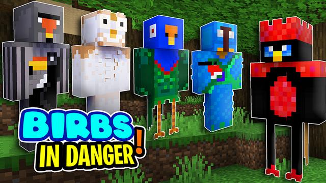 Thumbnail of the Minecraft Bedrock Marketplace product Birbs In Danger created by The Lucky Petals.