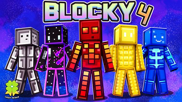 Thumbnail of the Minecraft Bedrock Marketplace product Blocky 4 created by The Lucky Petals.