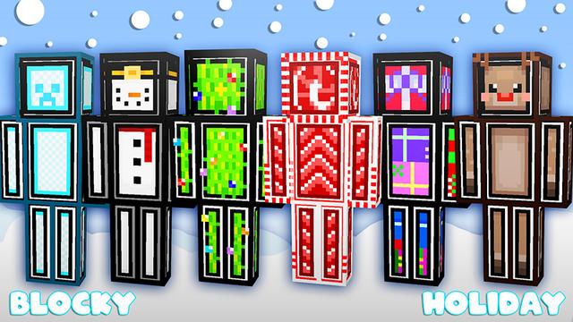 Thumbnail of the Minecraft Bedrock Marketplace product Blocky Holiday created by The Lucky Petals.