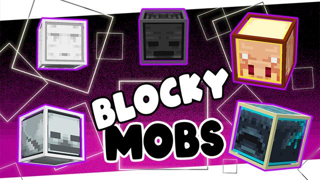 Thumbnail of the Minecraft Bedrock Marketplace product Blocky Mobs HD created by The Lucky Petals.