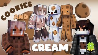 Thumbnail of the Minecraft Bedrock Marketplace product Cookies and Cream created by The Lucky Petals.