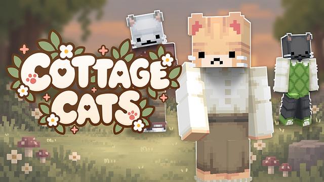 Thumbnail of the Minecraft Bedrock Marketplace product Cottage Cats created by The Lucky Petals.