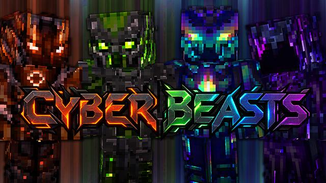 Thumbnail of the Minecraft Bedrock Marketplace product Cyber Beasts created by The Lucky Petals.